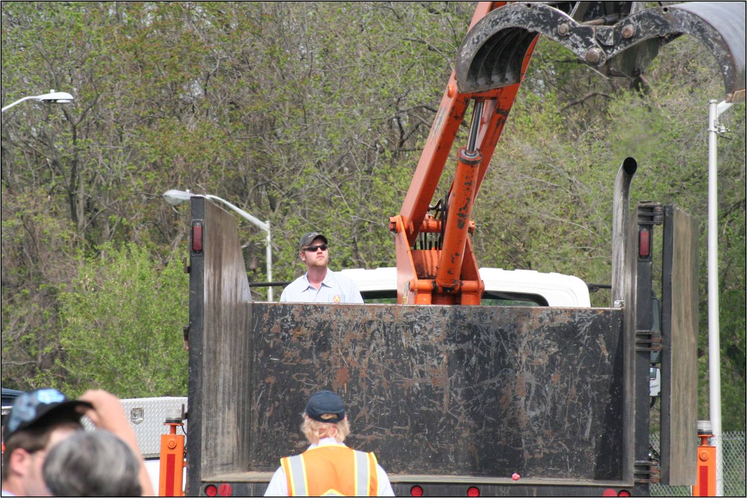 TOV employee Jason tries his had at the Knuckelboom event.